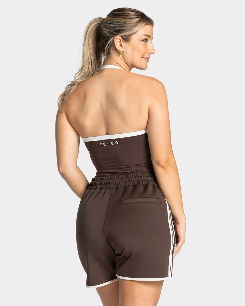 Club Neckholder Top "Espresso"