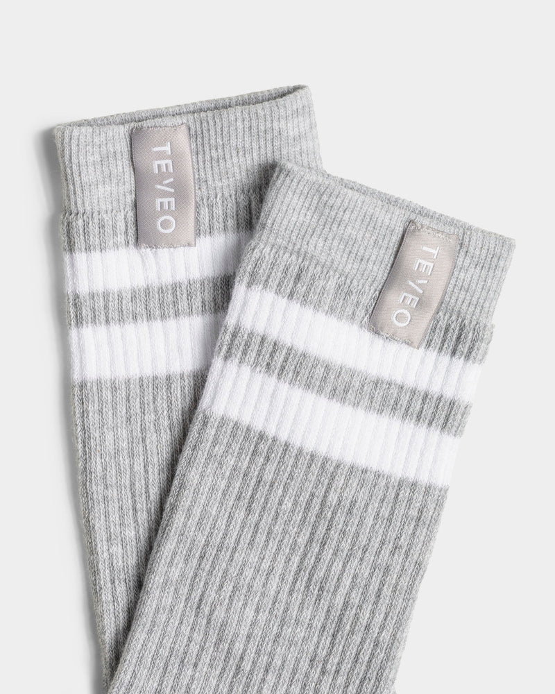 Lift Chunky Socken (2er-Pack) "Hellgrau/Weiß"