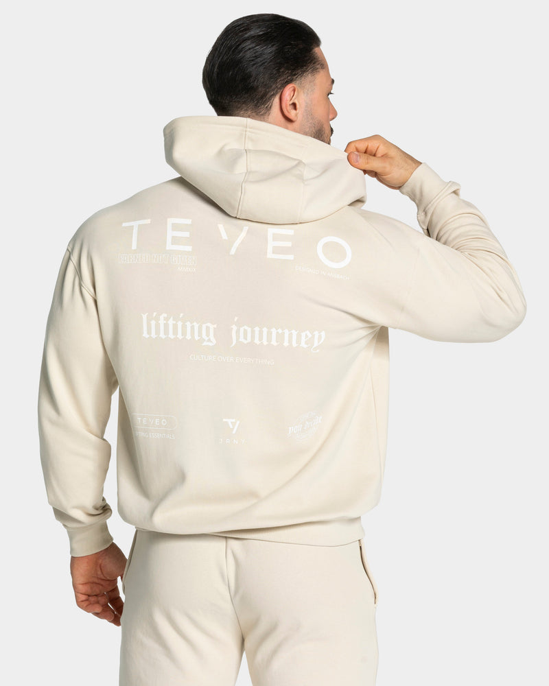 Lifting Journey Zip Hoodie "Cream"