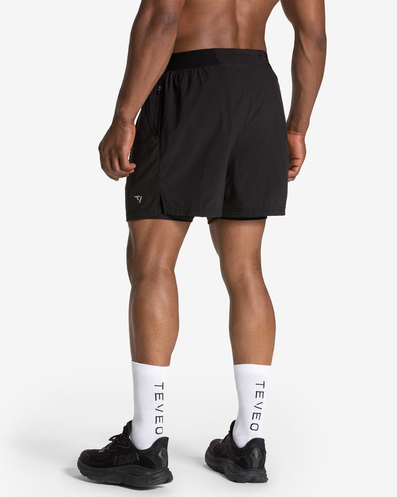 END Running 2in1 Shorts "Schwarz"