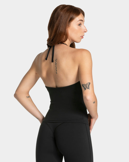 Allrounder Neckholder Cami Top "Schwarz"
