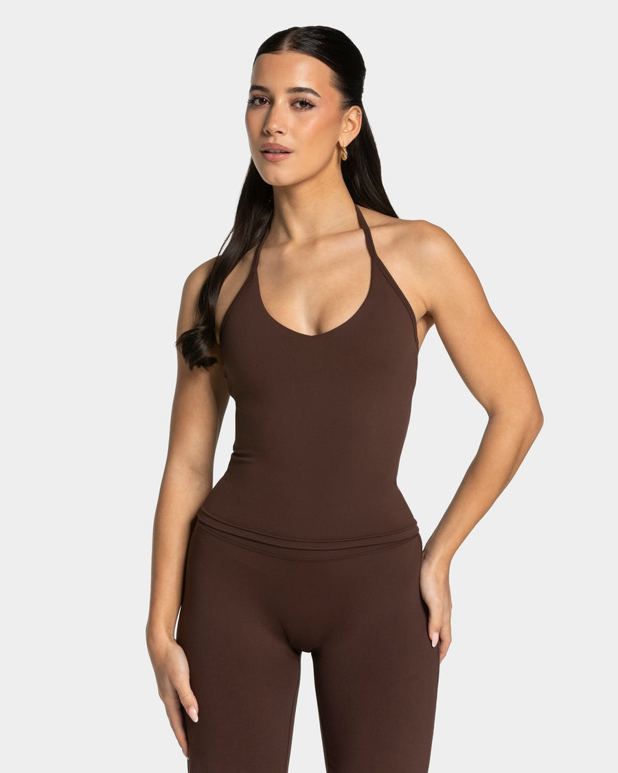 Allrounder Neckholder Cami Top "Espresso"
