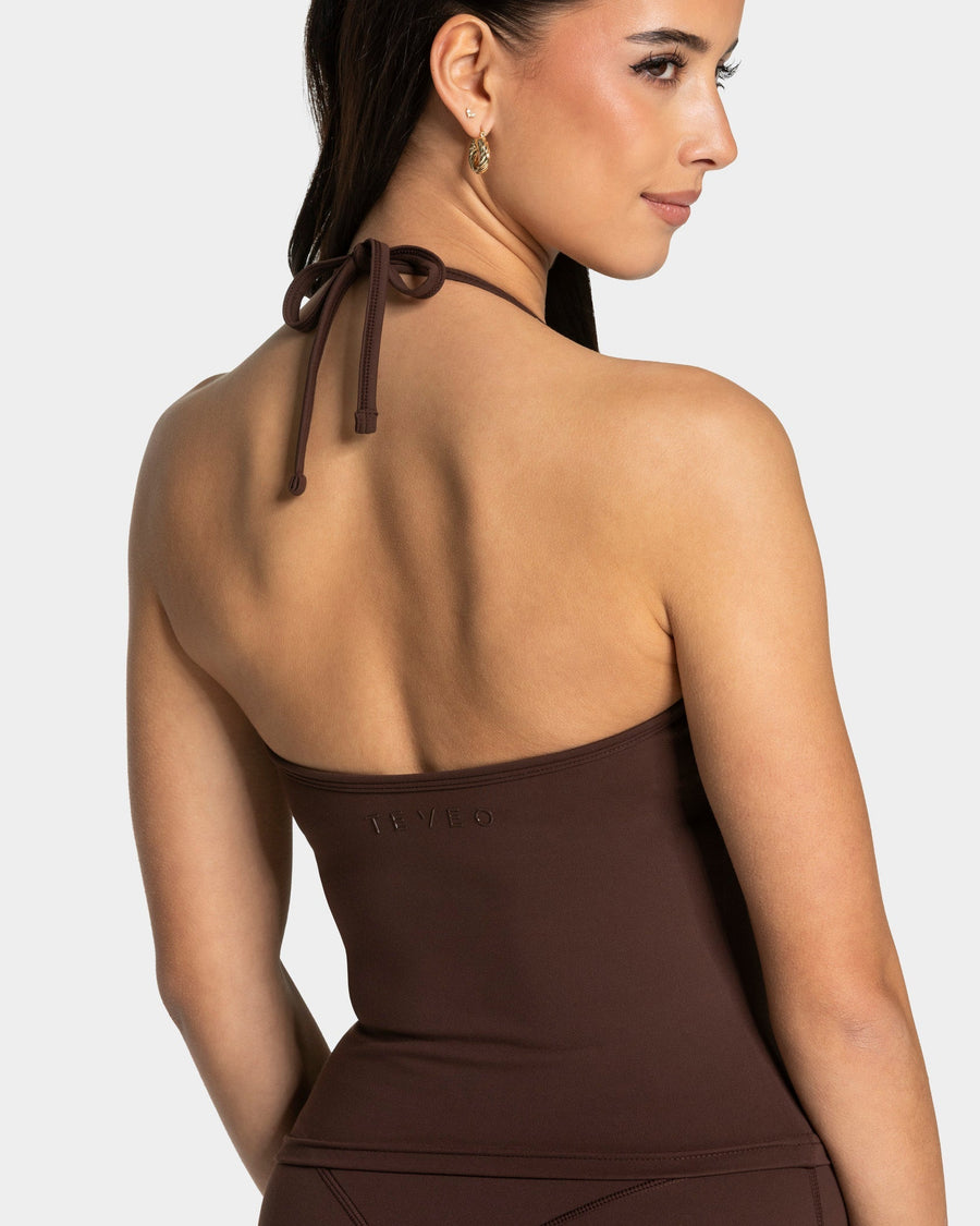 Allrounder Neckholder Cami Top "Espresso"