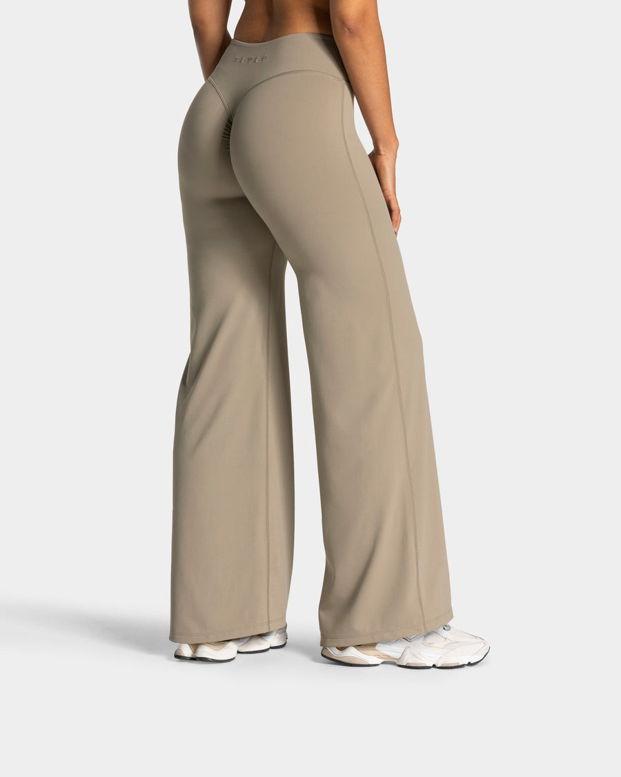 Charming Pro Scrunch Straight Leg Pants "Khaki"