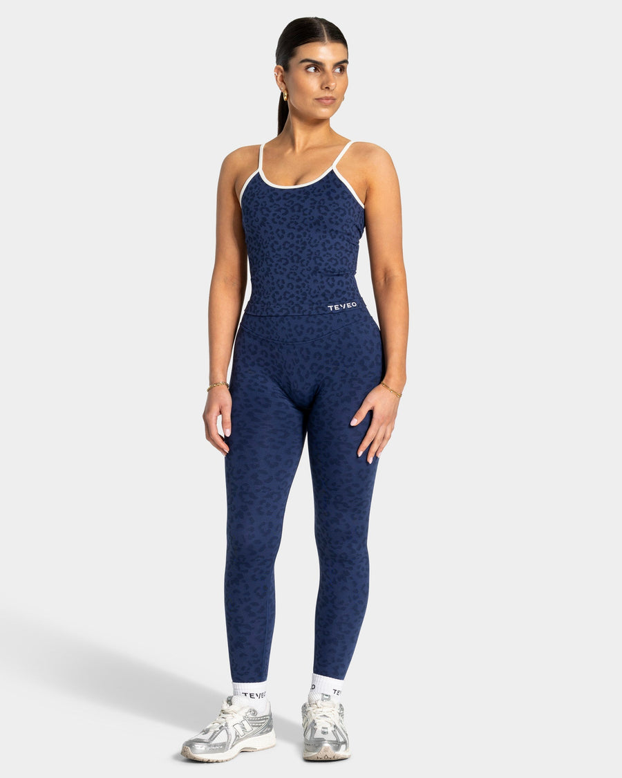 Contrastline Cami Top "Leo Dunkelblau"
