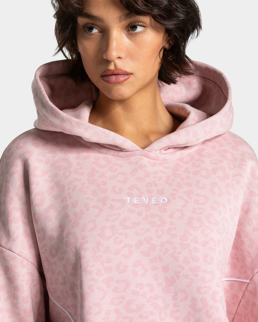 Contrastline Hooded Sweater "Leo Rosa"