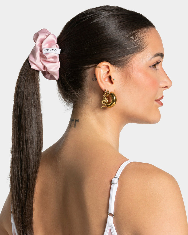 Contrastline Scrunchies (2er-Pack) ''Leo - Rosa''