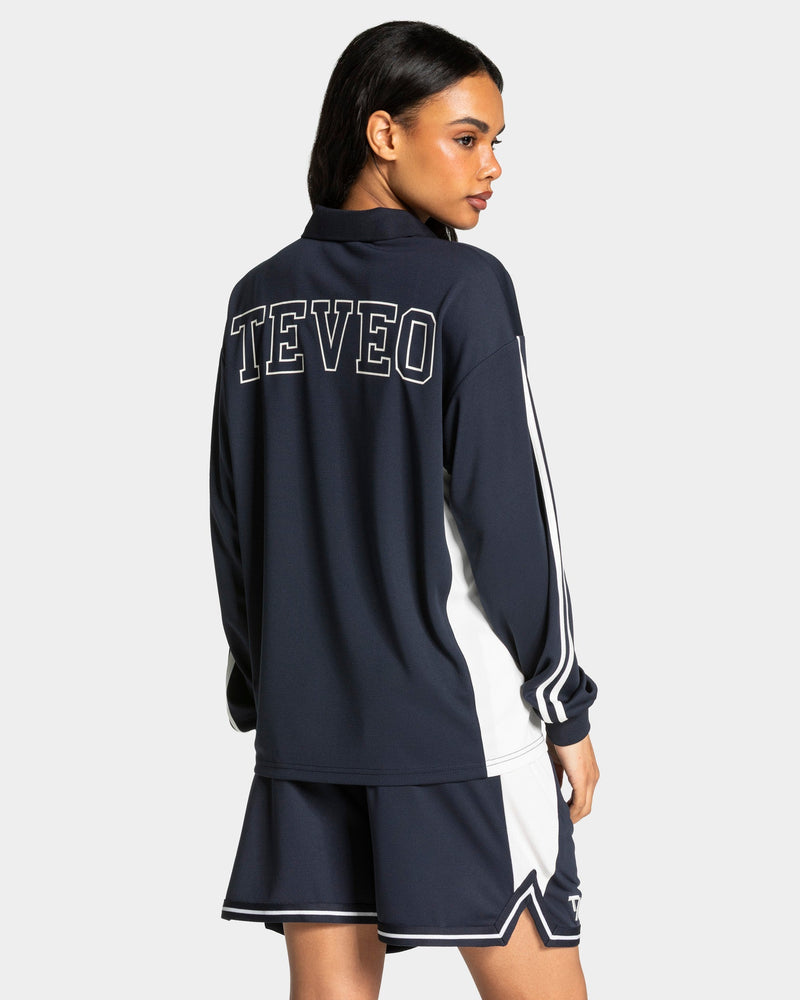 Football Polo Longsleeve "Midnight"