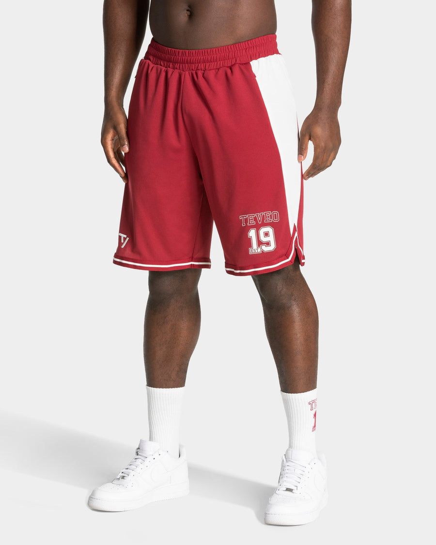 Football Shorts 9 Inch "Cranberry"