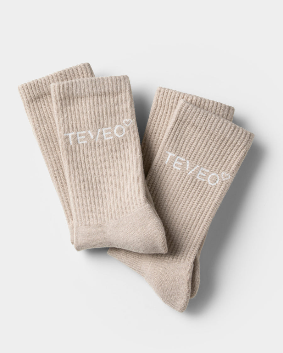 Contrastline Socken (2er-Pack) "Cream - Off White"