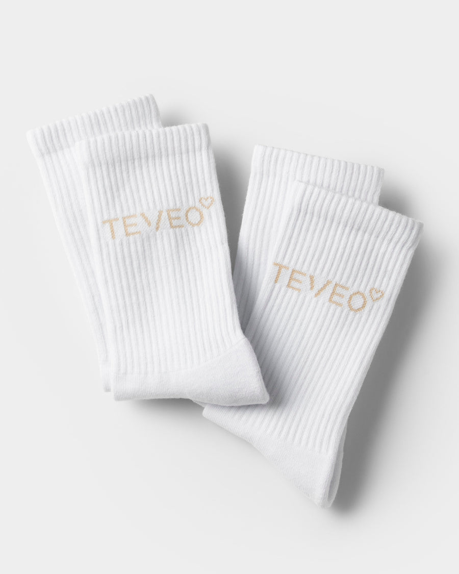 Contrastline Socken (2er Pack) "Off White - Cream"
