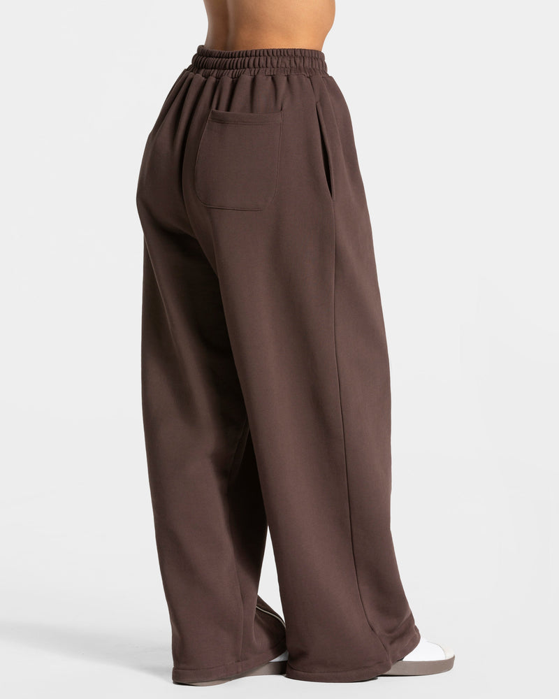 Contrastline Wide Leg Jogger "Espresso"
