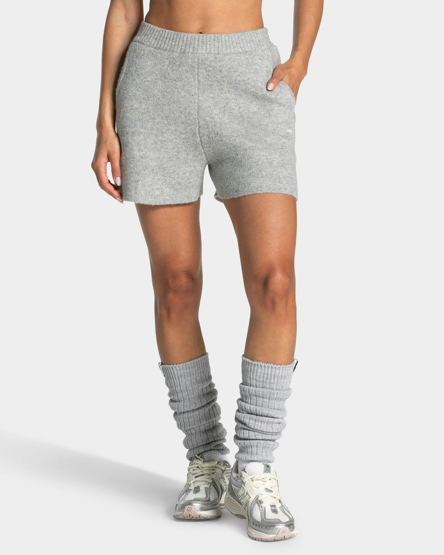 Knit Shorts "Grau Meliert"