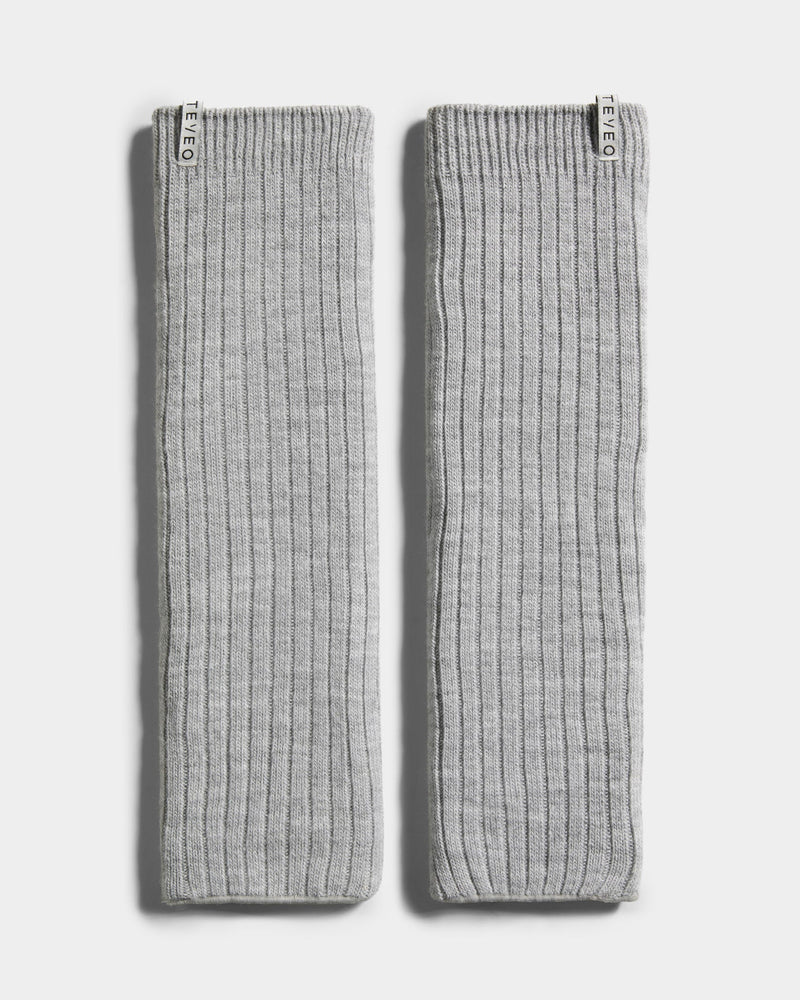 Knit Stulpen "Grau Meliert"