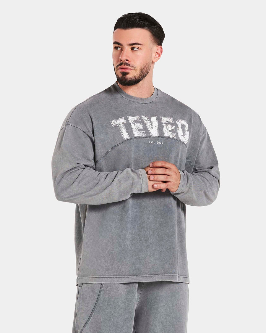 Legacy Lifting Oversized Longsleeve "Acid Grey"