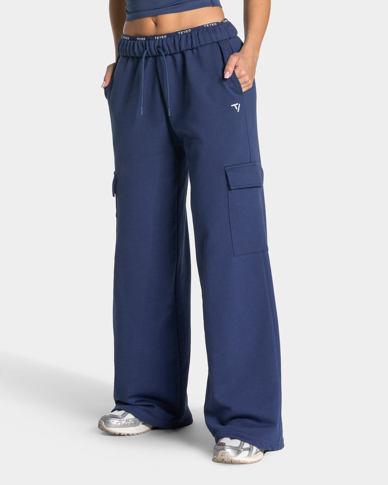 Lift Wide Leg Cargo Jogger "Indigo"