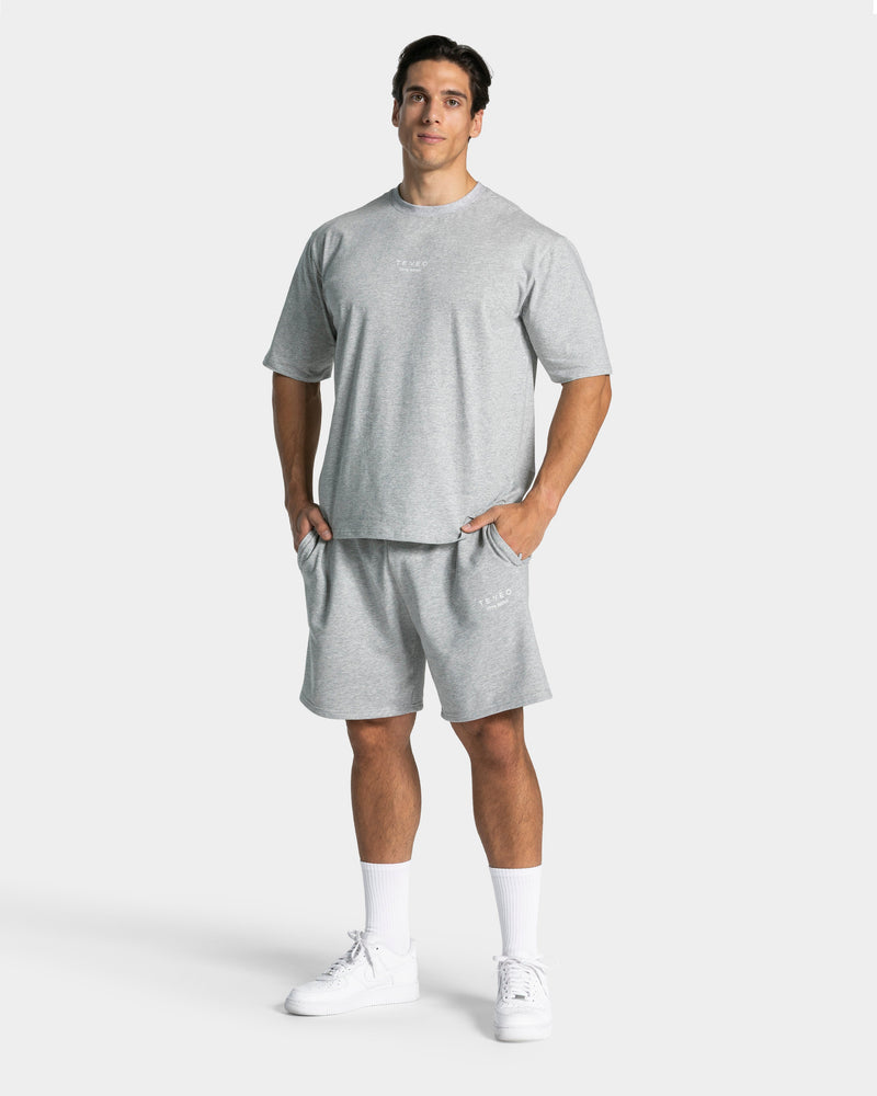 Lifting Journey Oversized T-Shirt "Hellgrau Meliert"