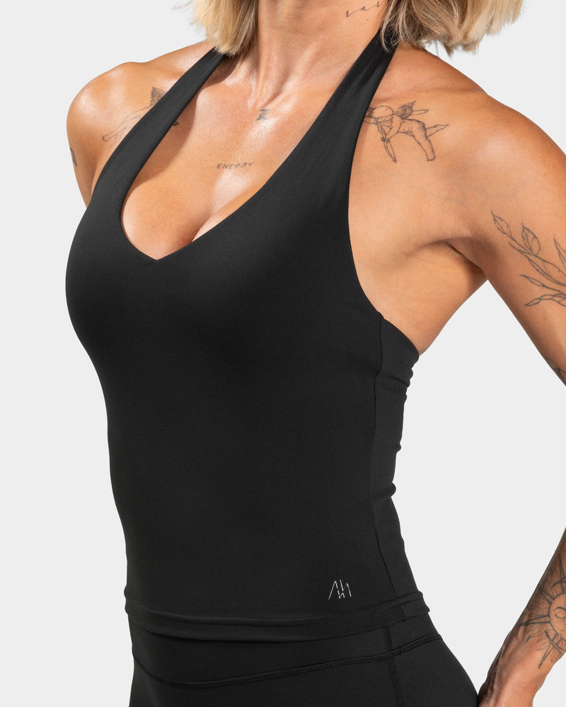 Luxmotion Neckholder Top "Schwarz"