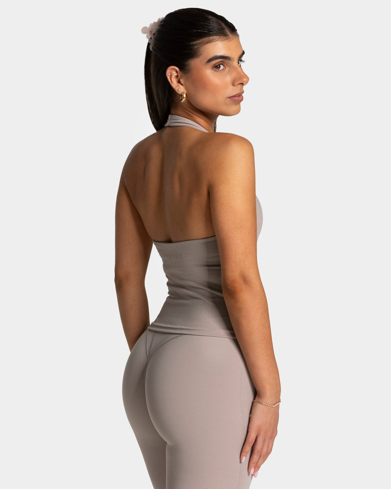Luxmotion Neckholder Top "Stone"