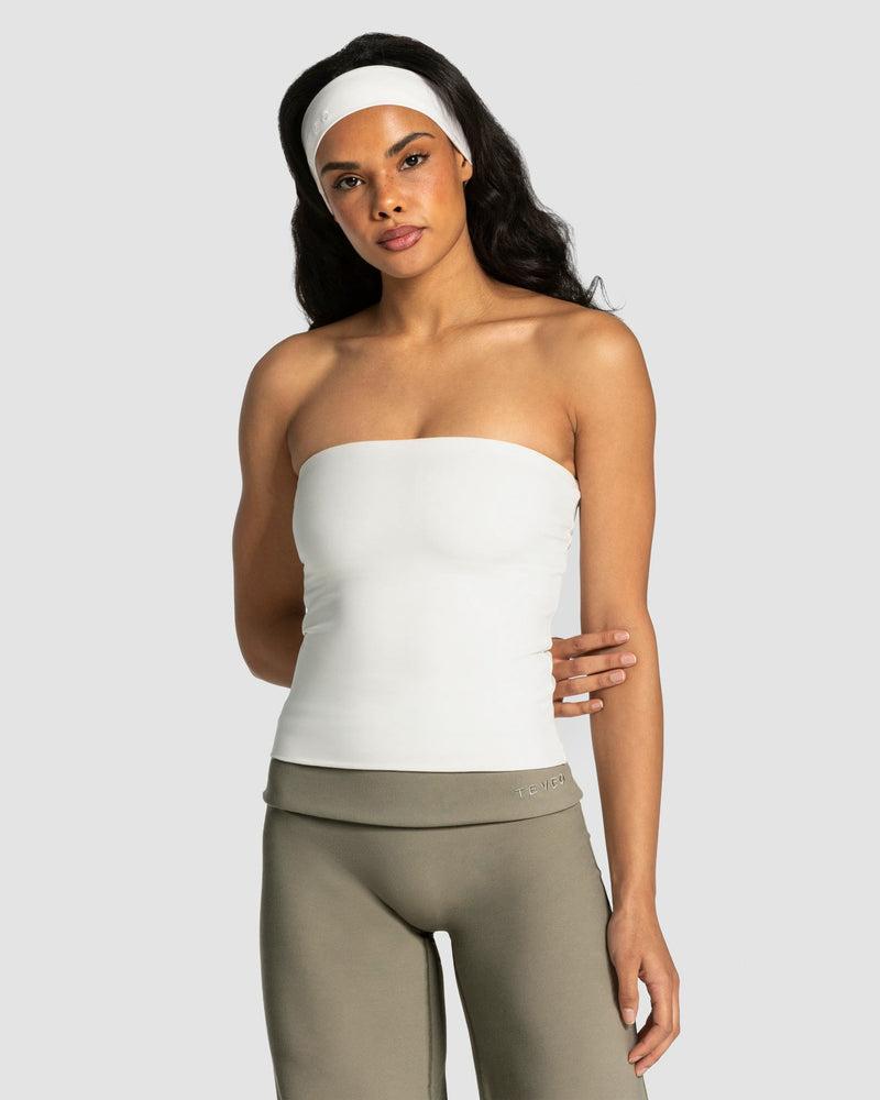 Mellow Bandeau Top Long "Off White"