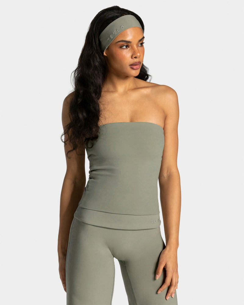 Mellow Bandeau Top Long "Khaki"