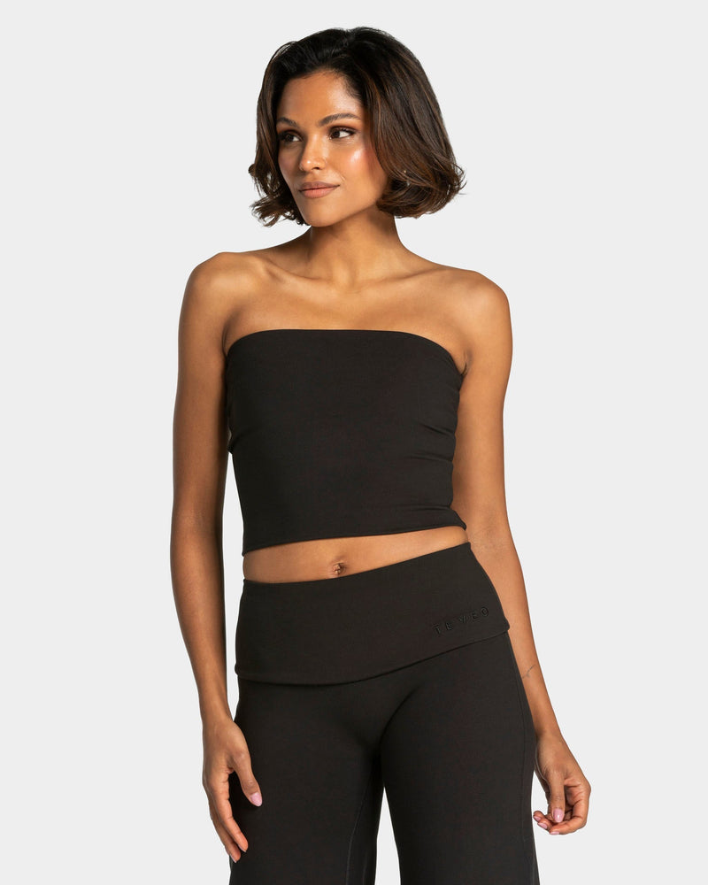 Mellow Bandeau Top Mid "Schwarz"