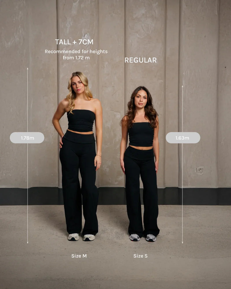 Mellow Fold Over Straight Leg Pants Regular "Mokka"