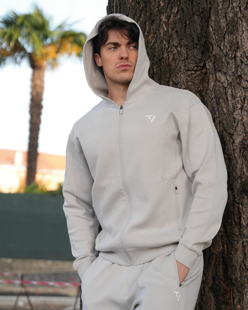 Prime Zip Hoodie "Silver"