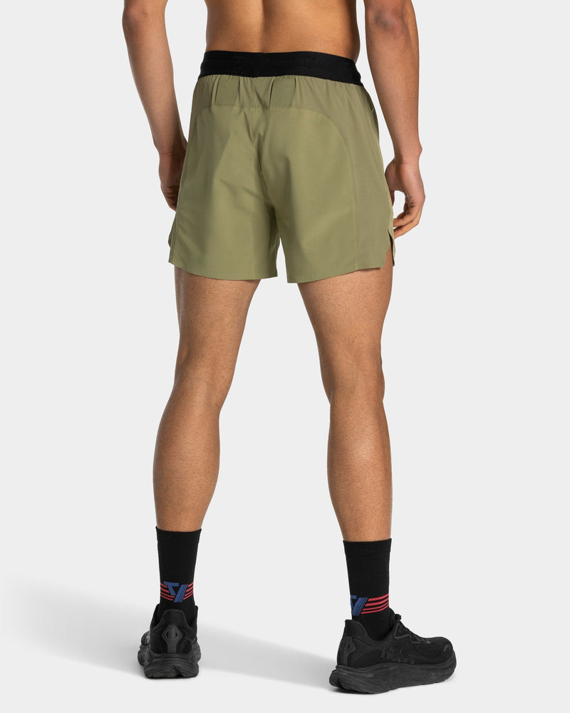 RUN Shorts 5 Inch "Olive"