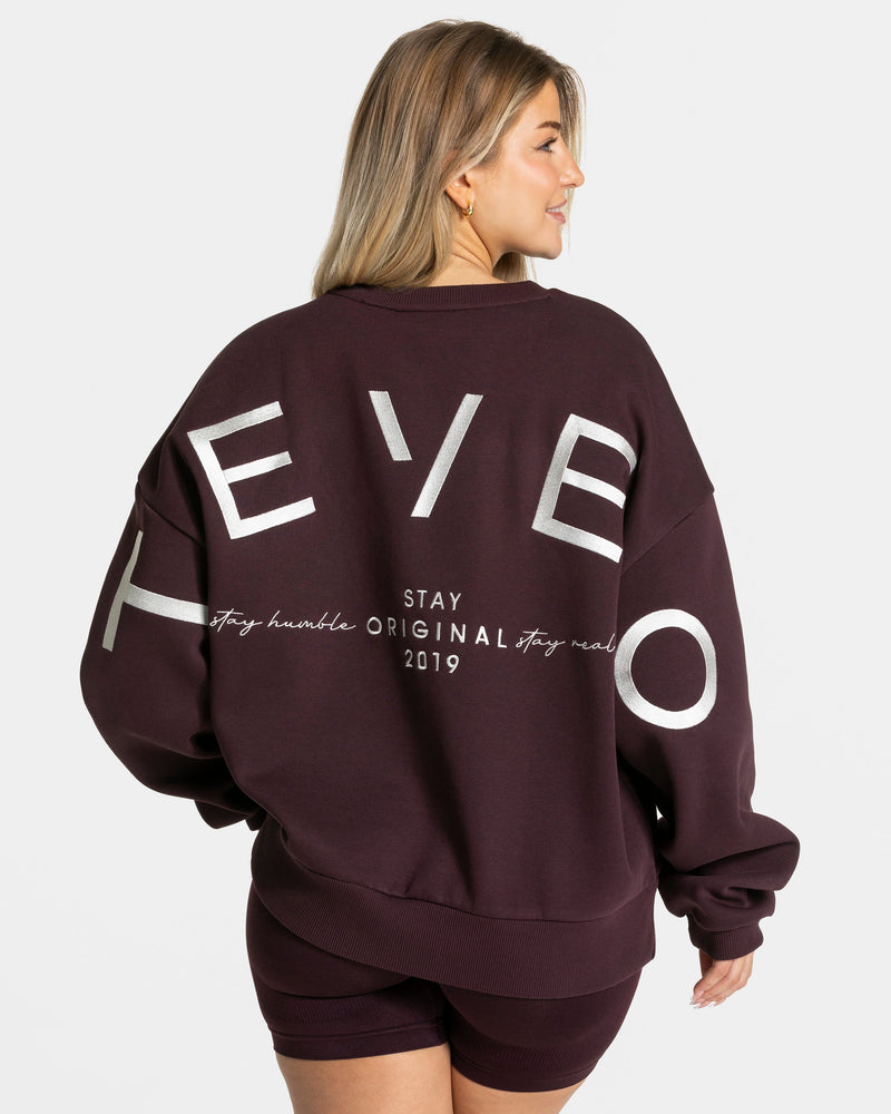 Signature Oversized Sweater "Merlot"