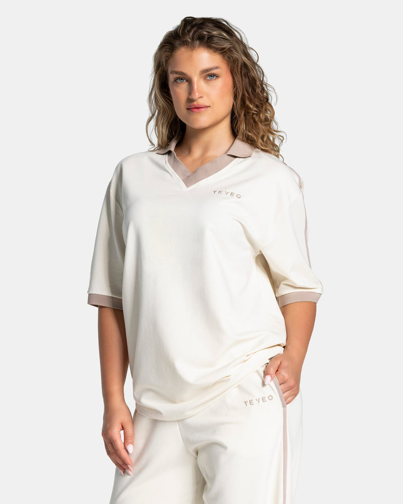 Soft Polo T-Shirt "Off White"