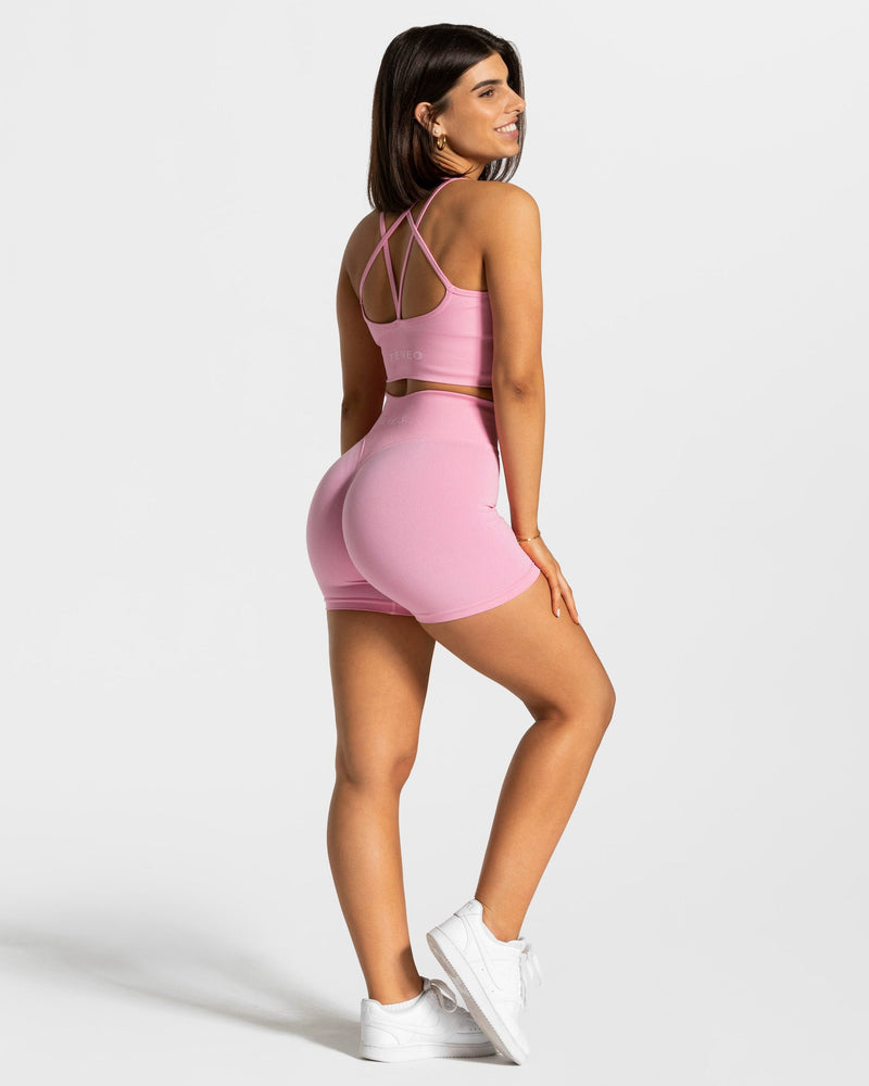 Statement Scrunch Shorts "Pink"