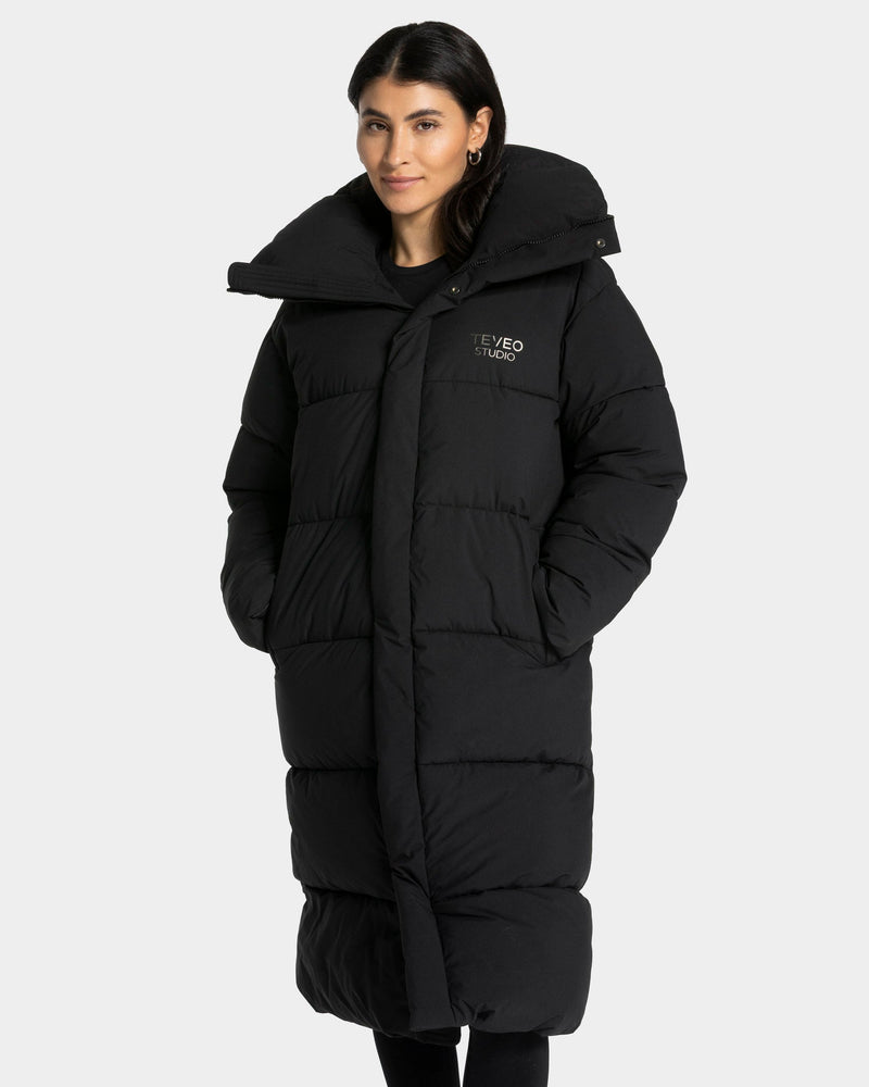 Studio Puffer Mantel "Schwarz"