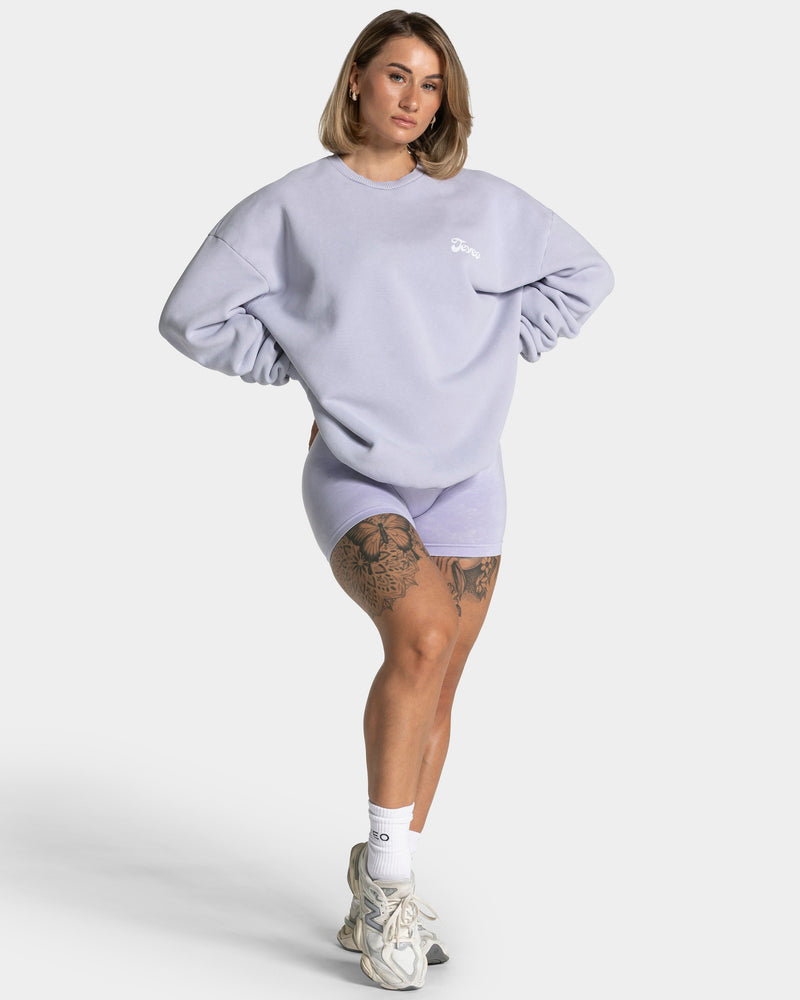 Acid Oversized Sweater "Flieder"