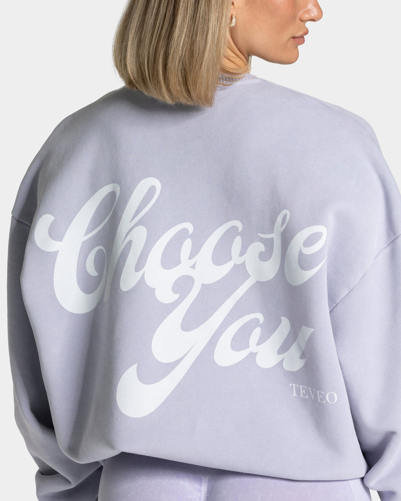 Acid Oversized Sweater "Flieder"