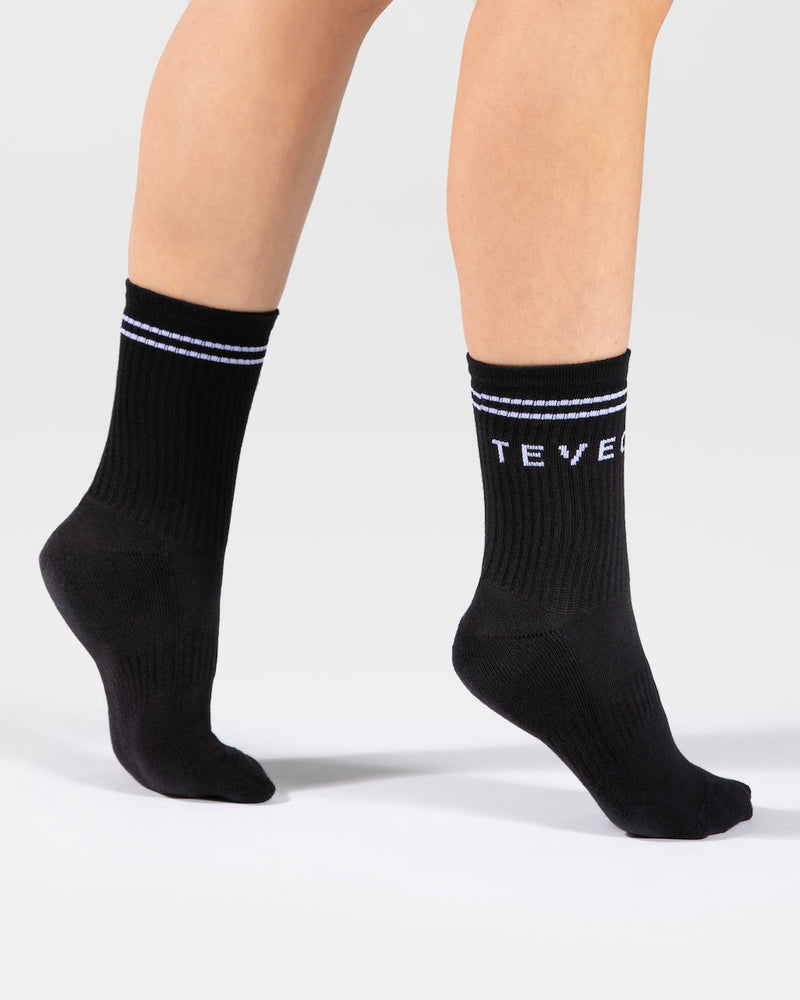 Crew Socken (5er-Pack) "Schwarz"