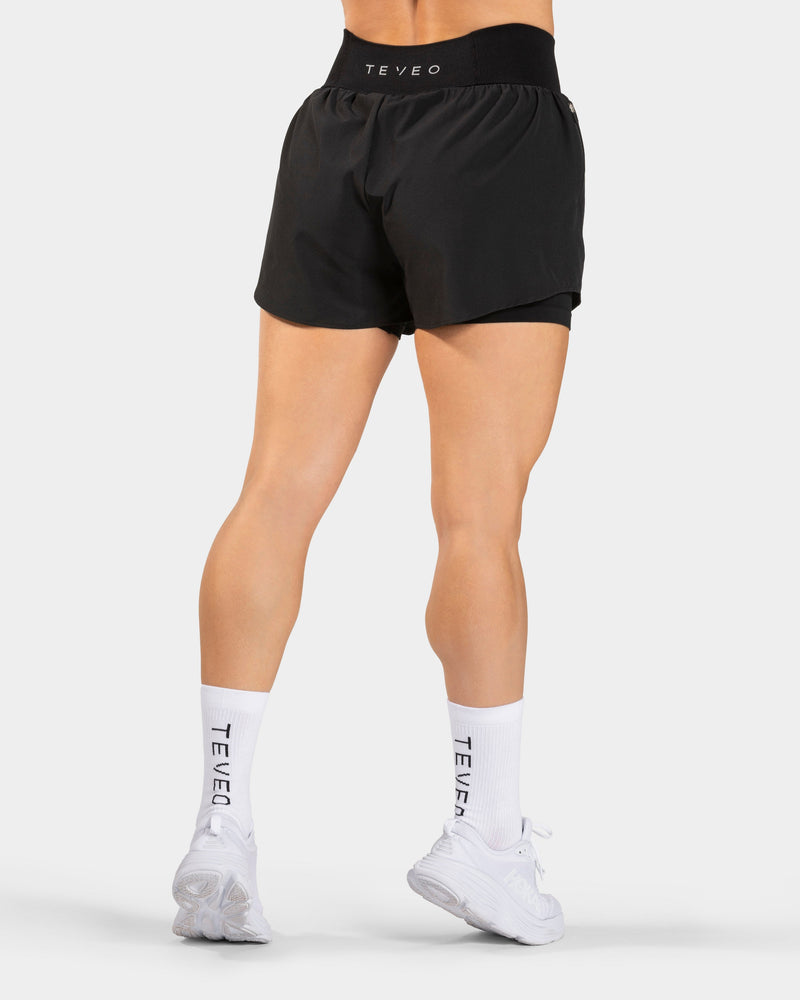 END Running 2in1 Shorts "Schwarz"
