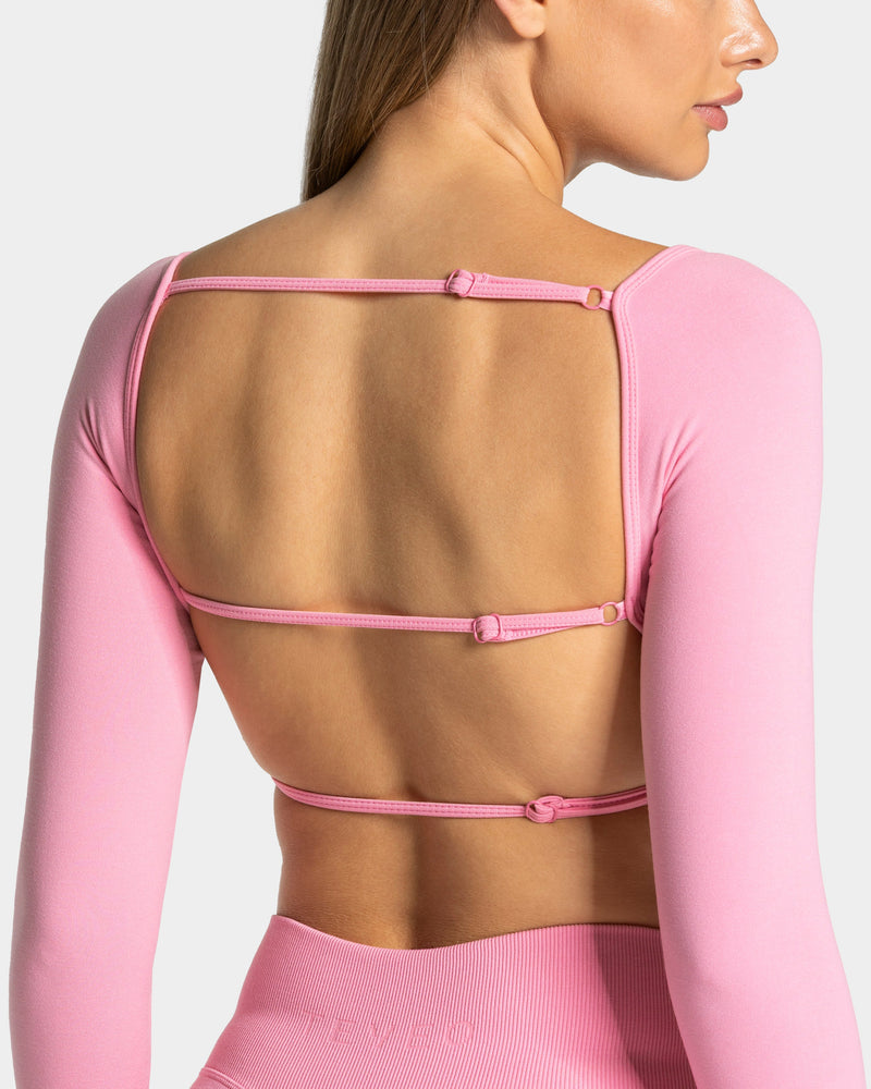 Femme Backless Longsleeve "Pink"