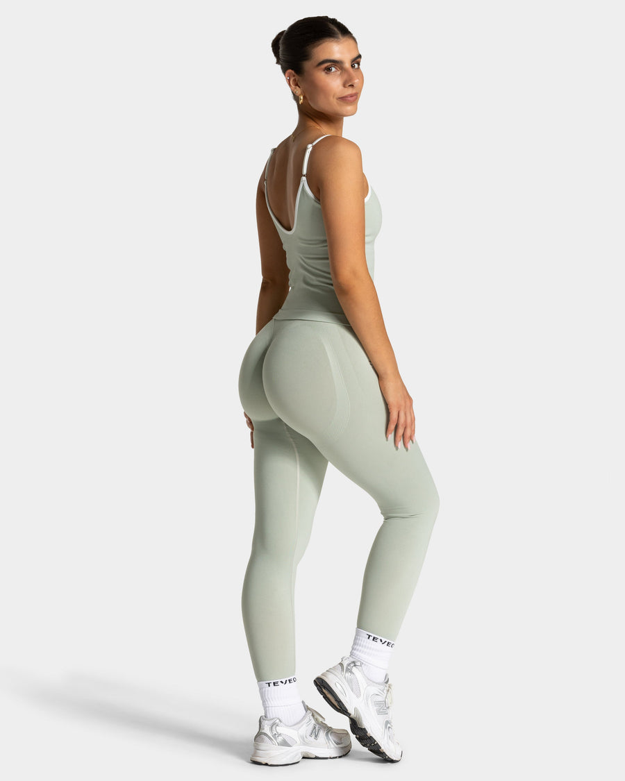 Contrastline Cami Top "Pistachio"