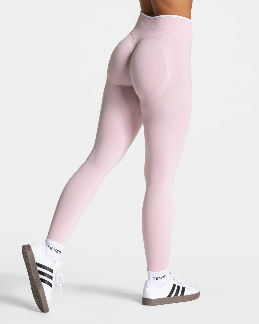 Contrastline Sculpt Scrunch Leggings "Rosa"