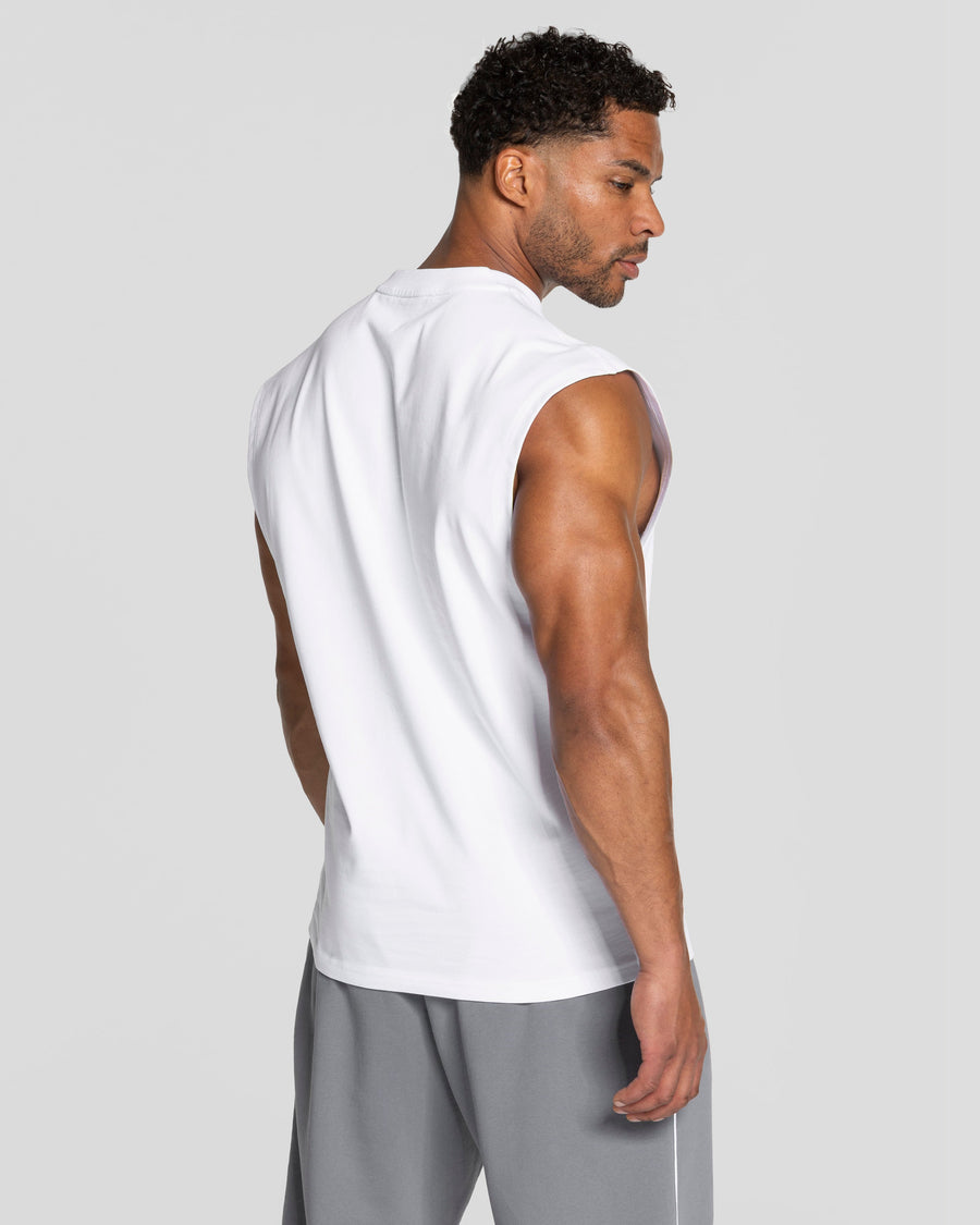 Contrastline Oversized Tank "Weiß"