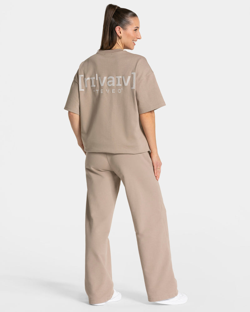 RI’VAIV Oversized T-Shirt "Taupe"