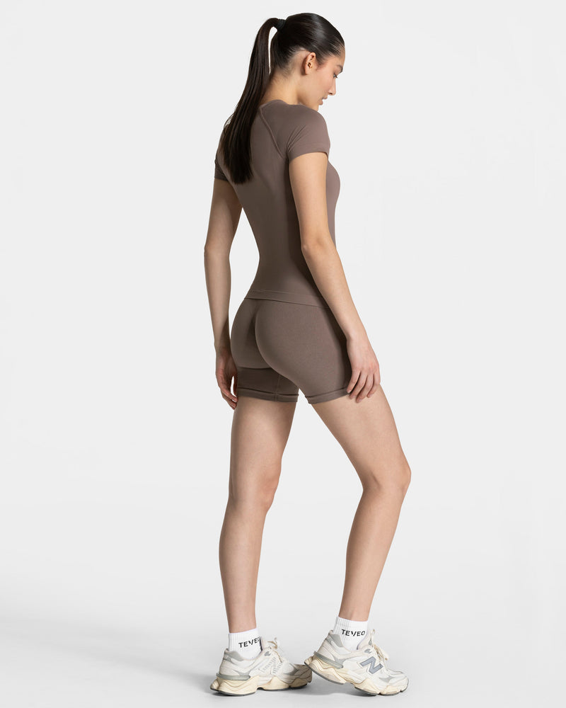 Timeless Pro Covert Scrunch Shorts  "Mokka"