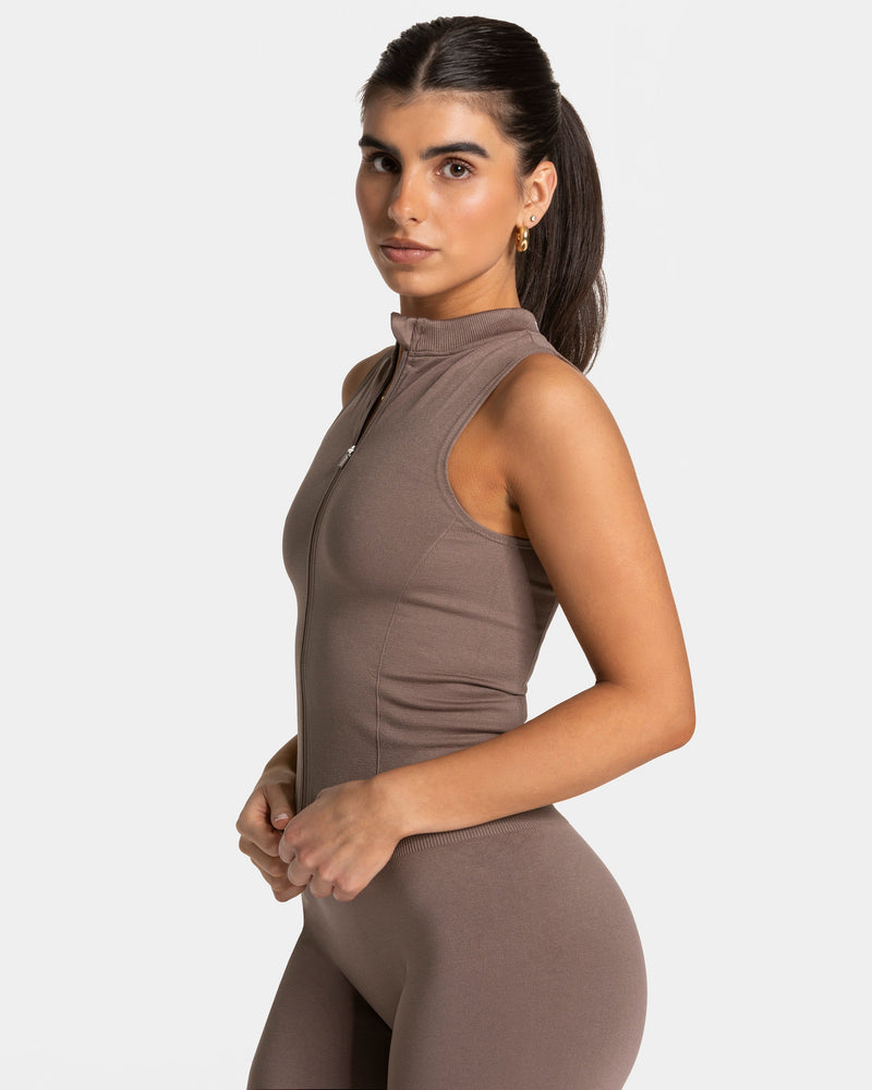 Timeless Pro Zip Tank "Mokka"