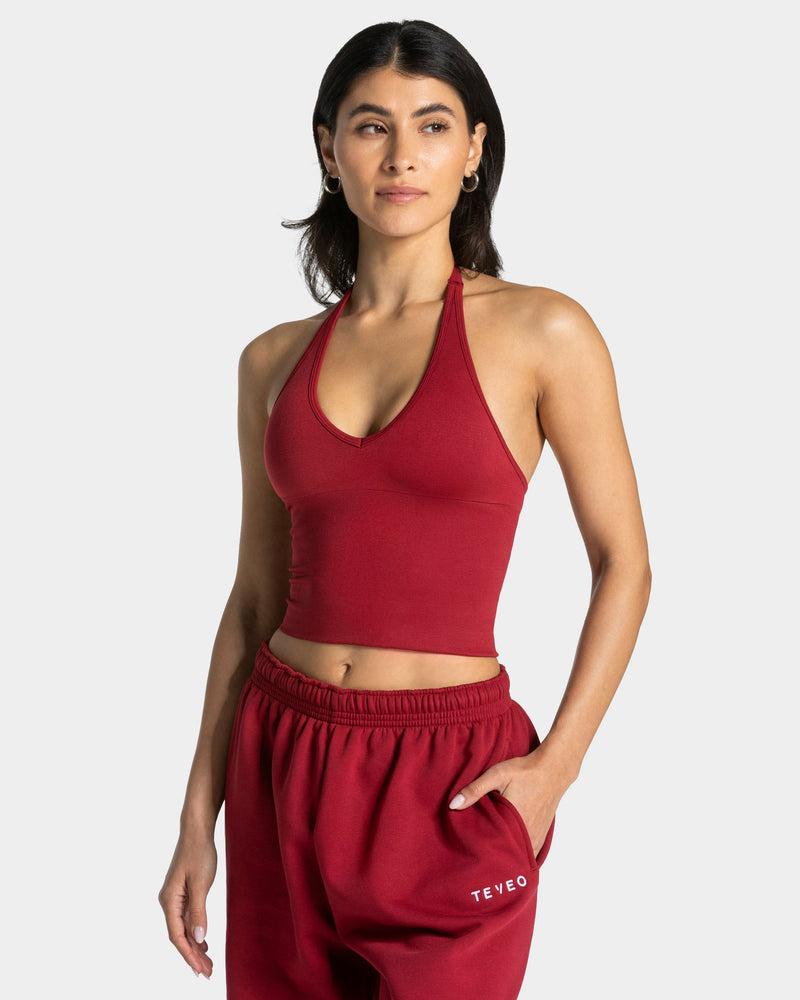 Timeless Pro Neckholder Top "Cherry"