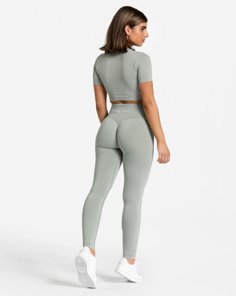 Sensation Crop Top "Grau"