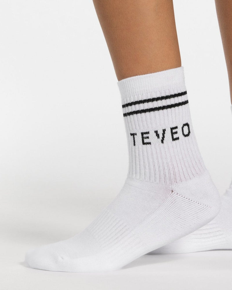 Crew Socken (2er-Pack) "Weiß"