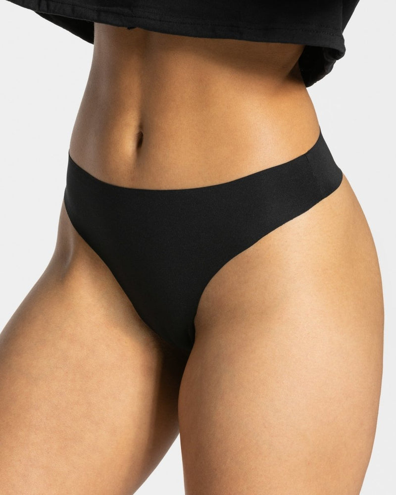 Seamless Tanga (2er-Pack) "Schwarz"