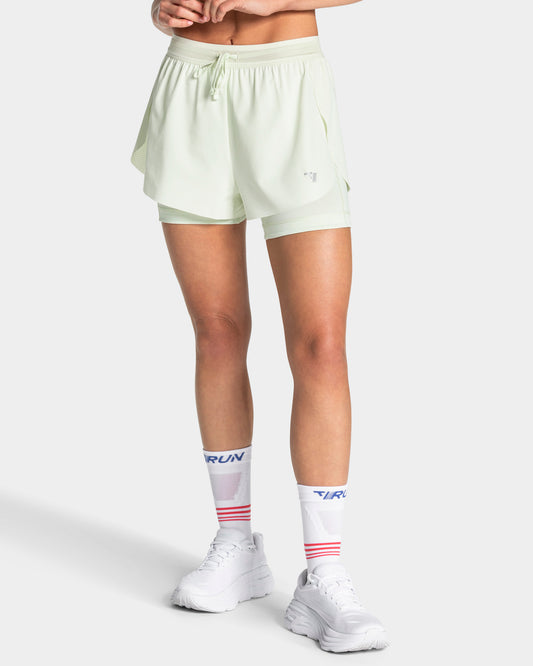 RUN 2in1 Shorts 5 Inch "Ice Mint"